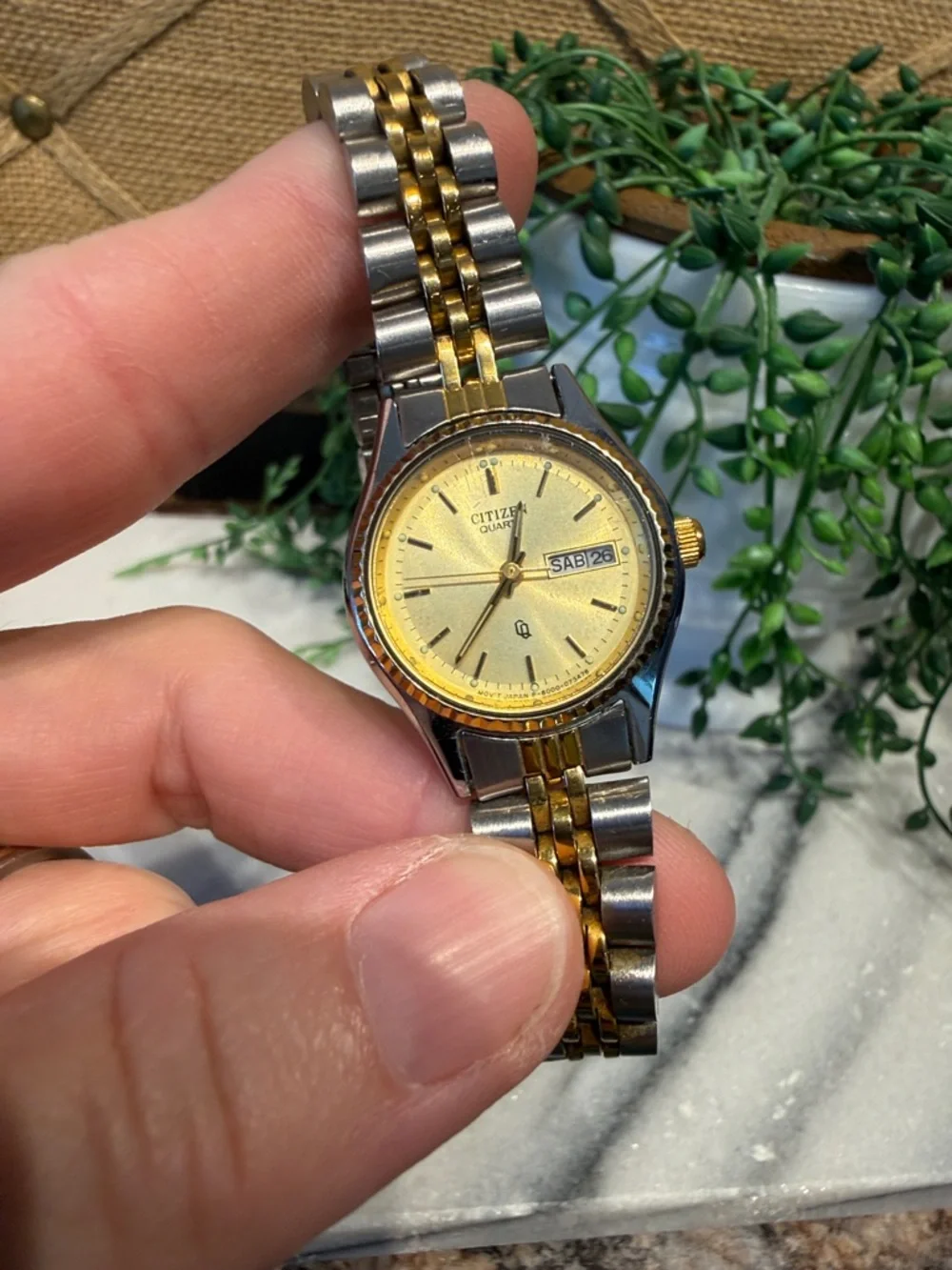 Citizen Two-Tone Gold and Silver Bracelet Watch
